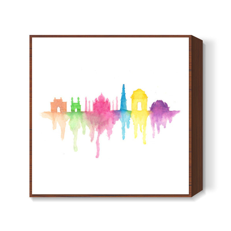 india Square Art Prints