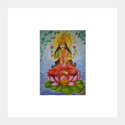 Square Art Prints, Godess Lakshmi /artiste : Lalitavv, - PosterGully