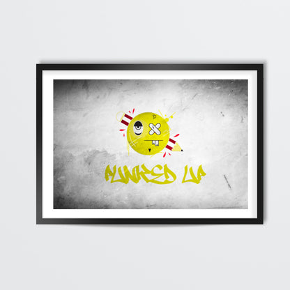 PUNKED UP poster grafiti Wall Art