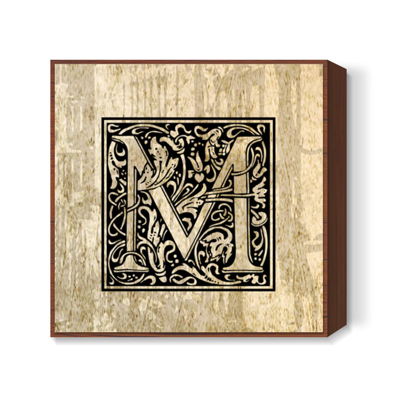 Ornate M Square Art Prints