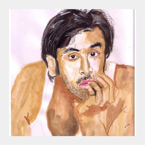 PosterGully Specials, Ranbir Kapoor is a talented actor Square Art Prints