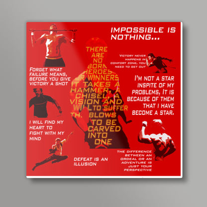 Inspiration - Quotes - Hrithik Roshan  Square Art Prints