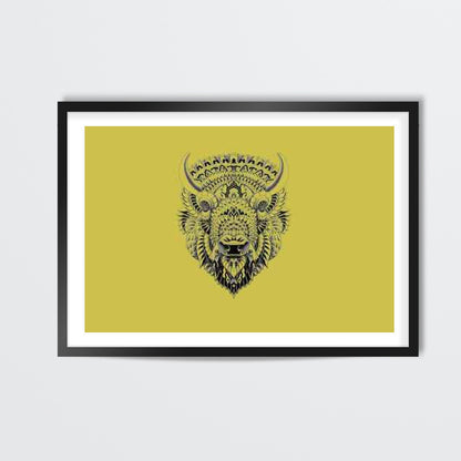 rising bull Wall Art