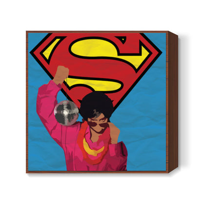SUPERWOMAN-LILY SINGH Square Art Prints