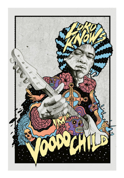 Voodoo Child | Jimi Hendrix Wall Art