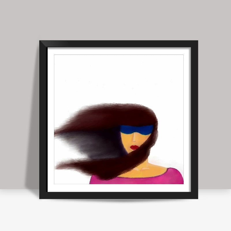 girl Square Art Prints