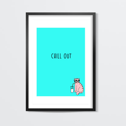 Chill Out Cat Wall Art