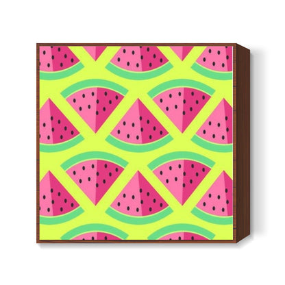 New watermelon Square Art Prints