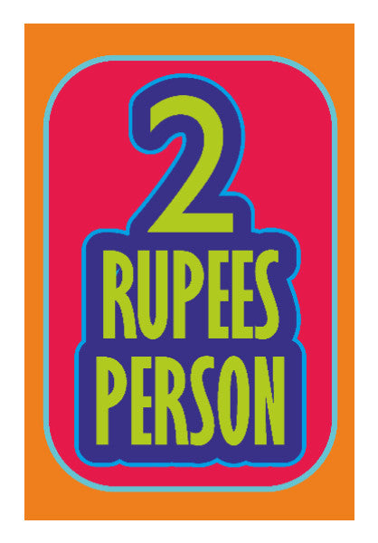Wall Art, 2 rupees person Poster | Dhwani Mankad, - PosterGully