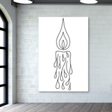 minimalist candel art  Wall Art