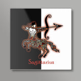 Sagittarius Zodiac Zenscrawl Square Art Prints