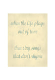 Out of Tune bg Wall Art