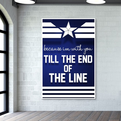 End of the line Captain america winter solider  Wall Art