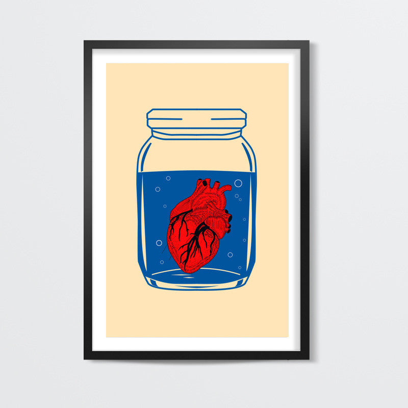 The Heart in the Glass Jar Wall Art