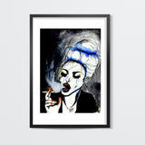 Smoking lady | cigarette |  Wall Art