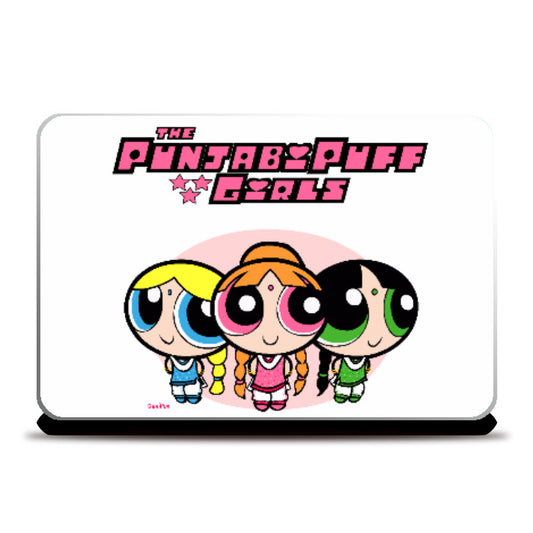 Laptop Skins, Punjabi Puff Girls Laptop Skin