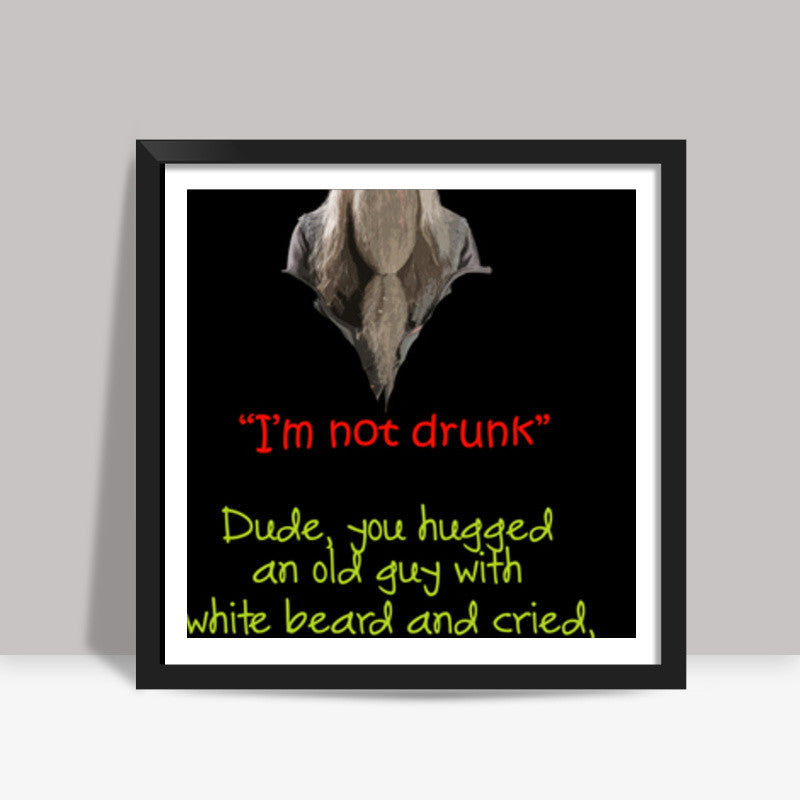 Funny Albus Drunk Square Art Prints