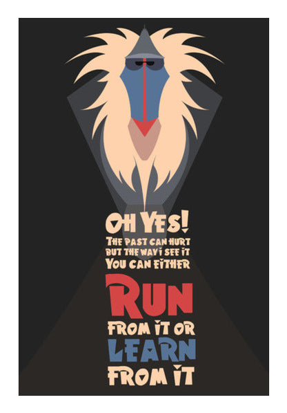 Rafiki Inspirational - Lion King Wall Art