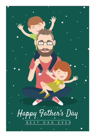 Kids Playing With Dad | #Fathers Day Special  Wall Art