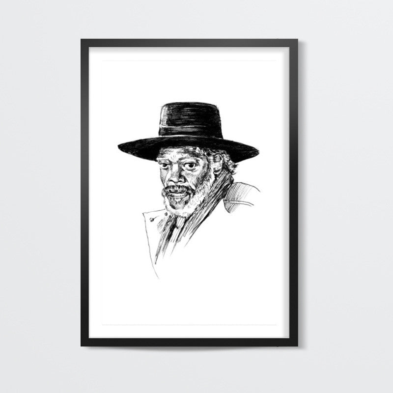 Samuel L Jackson in The Hateful Eight Wall Art