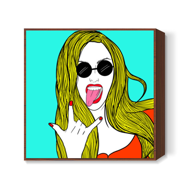 YO BITCHES! Square Art Prints