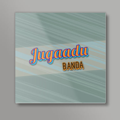 Jugaadu Banda (Texture Back) Square Art Prints