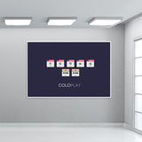 COLDPLAY Hymn For The Weekend Wall Art