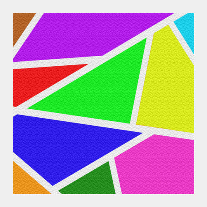 Square Art Prints, Mosiac art - Colorful Pattern Square Art Prints