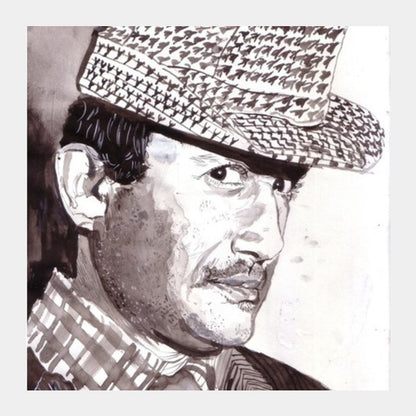 Dev Anand was a spirited superstar Square Art Prints