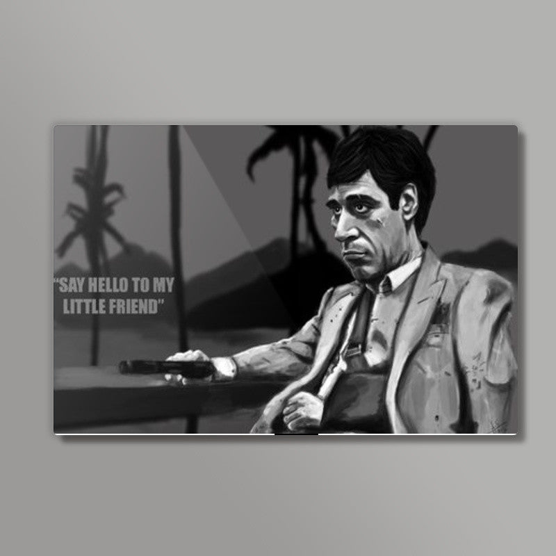 Scarface Tony Montana Caricature Artwork