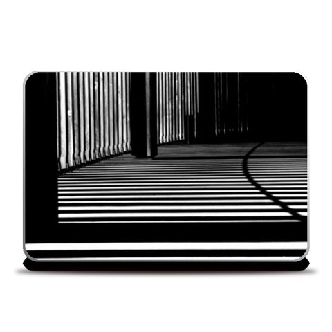 Black and White Architecture Pattern Laptop Skins