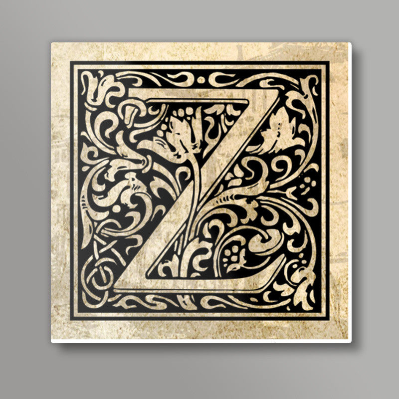 Ornate Z Square Art Prints