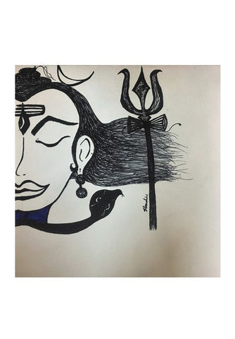 Shiv - Adiroop | Pen Sketch | Wall Art