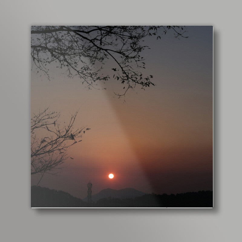 The Kasauli Sunrise Square Art Prints