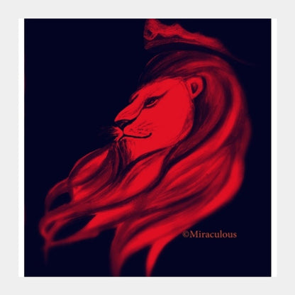 Leo - The King Square Art Prints