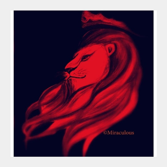 Leo - The King Square Art Prints