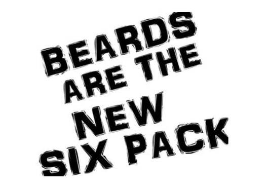 PosterGully Specials, BEARDS ARE THE NEW SIX PACK! Wall Art
