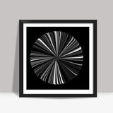 Abstract Black And White Pinwheel Digital Art Background Square Art Prints