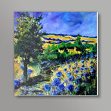 blue cornflowers 67896 Square Art Prints