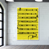Pipeline Yellow Wall Art