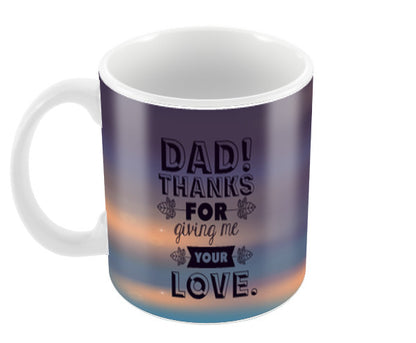 Thank you for Love Happy Fathers Day Coffee Mugs