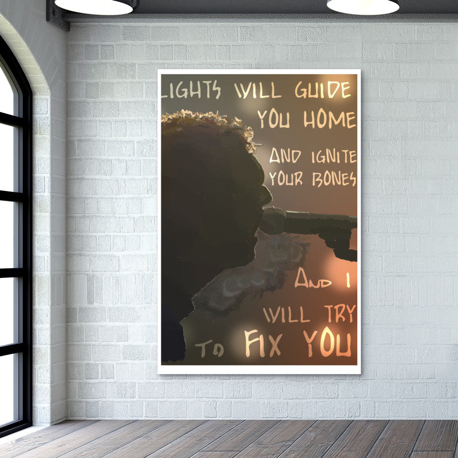 Fix You | Coldplay  Wall Art