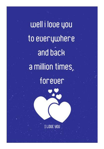 PosterGully Specials, Million times love you Wall Art