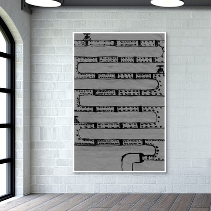 Pipeline Grey Wall Art