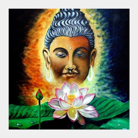 Lord Buddha  Square Art Prints PosterGully Specials