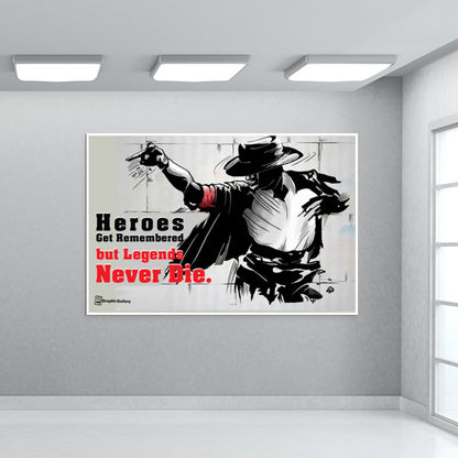 Legends Never Die Wall Art