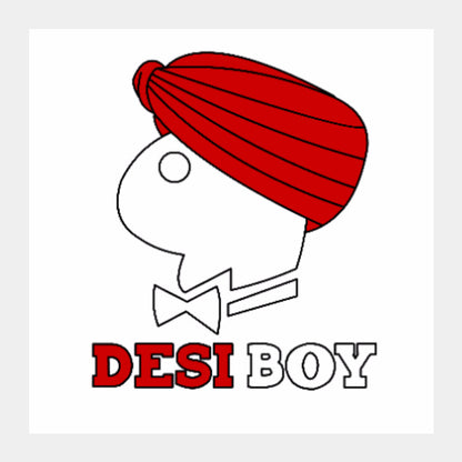 Square Art Prints, Desi Boy / DesiPun, - PosterGully