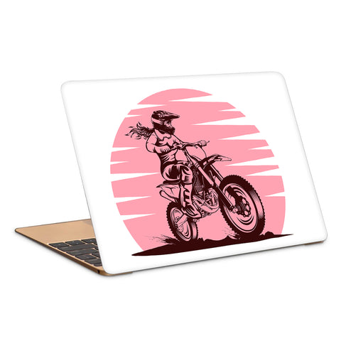 Lady Rider Bullet Artwork Laptop Skin