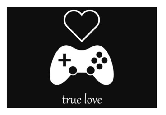 Wall Art, Gamers True Love - Valentines Day Wall Art