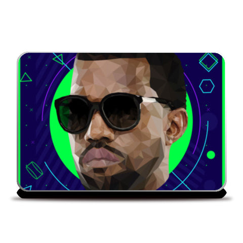 Kanye West Low Poly Laptop Skins
